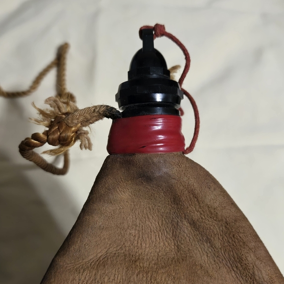 Las Tres Z.Z.Z Pamploma Leather Wine Bota - Picture 4 of 5